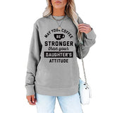 Damen Sweatshirt mit V-Ausschnitt