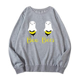 Women Boo Bees Shirt Funny Halloween Boobies Sweatshirt