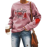 Women Christmas Shirts It's The Most Wonderful Time of The Year Long Sleeve Sweatshirt