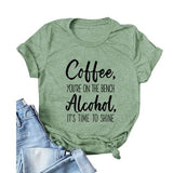 Coffee You're On The Bench Wine Suit Up Shirt Kaffeeshirt Weinshirt für Frauen