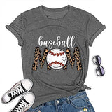 T-shirt de maman de baseball, chemise de maman de baseball pour femmes, chemise fantaisie