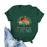 Les femmes ne sont pas fragiles comme une fleur Fragile comme une bombe T-shirt graphique