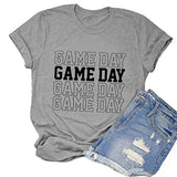 Chemise de jour de match pour femmes, chemise graphique mignonne