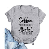 Coffee You're On The Bench Wine Suit Up Shirt Kaffeeshirt Weinshirt für Frauen