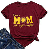 Les femmes étant maman rend ma vie complète T-Shirt maman chemise
