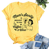 La santé mentale des mamans des femmes vous est apportée par Coffee &amp; Wine T-Shirt drôle