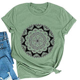 Mandala T-Shirt Bohemian Women Graphic T-Shirt