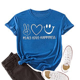 Femmes paix amour bonheur T-Shirt bonheur T-Shirt femme chemise graphique