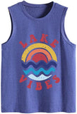 Lake-Vibes Summer Tank Tops Shirt