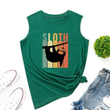 Débardeur paresseux rétro Vintage pour femmes, t-shirt graphique paresseux tendance
