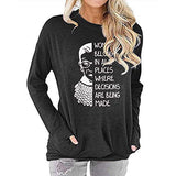 Women Long Sleeve Women Belong in All Places Blouse with Pockets Women Graphic Shirt