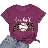 T-shirt de maman de baseball, chemise de maman de baseball pour femmes, chemise fantaisie