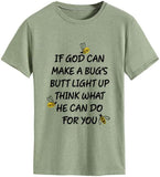 Funny Christian Shirt Women Christian Lightning Bug Shirt Gifts for Her