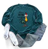Damen It's a HEI HEI Kind of Day Shirt Langarmbluse mit Grafik