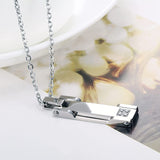 Collier pendentif en acier inoxydable pour Couples, ensemble de colliers assortis personnalisés pour Couple avec nom et Date gravée