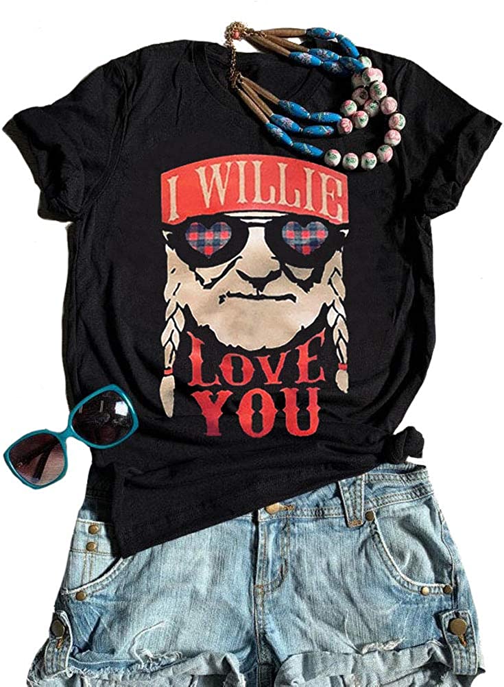 Damen T-Shirt „I Willie Love You“