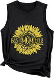 Best Mom Ever in Sunflower Tank Women Shirt