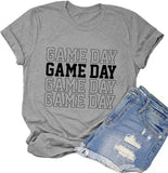 Chemise de jour de match pour femmes, chemise graphique mignonne