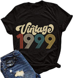 Women Vintage 1970s Vintage 1980s Vintage 1990s Birthday T-Shirt