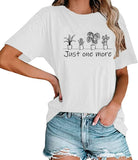 Women Just One More Plant Lover Gift Tees Shirt Tops