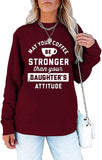 Damen Sweatshirt mit V-Ausschnitt