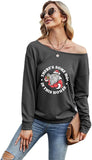 Damen There's Some Ho's in This House Shirt Langarm Weihnachtsmode Shirt