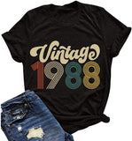Women Vintage 1970s Vintage 1980s Vintage 1990s Birthday T-Shirt