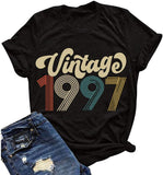 Women Vintage 1970s Vintage 1980s Vintage 1990s Birthday T-Shirt