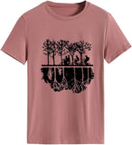 Women Campus T-Shirt Green Years Good Times Tee Tops