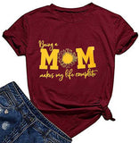 Les femmes étant maman rend ma vie complète T-Shirt maman chemise
