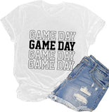 Chemise de jour de match pour femmes, chemise graphique mignonne