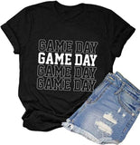 Chemise de jour de match pour femmes, chemise graphique mignonne