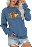 Women Peace Love Halloween Shirt Halloween Party Sweatshirt