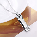 Collier pendentif en acier inoxydable pour Couples, ensemble de colliers assortis personnalisés pour Couple avec nom et Date gravée