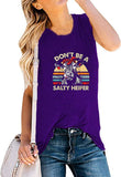 Don't Be a Salty Heifer Tank Top for Women Funny Cow Shirt