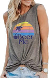 Chemise Beer Me pour femmes, débardeur graphique pour femmes