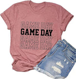 Chemise de jour de match pour femmes, chemise graphique mignonne