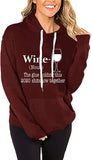 Damen Langarm Wein Hoodie Der Kleber, der diese Shitshow 2020 zusammenhält Sweatshirt