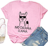 Women No Drama Llama T-Shirt