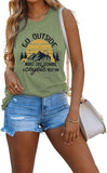 Women Camping Shirt Go Outside Worst Case Scenario A Coyote Kills You Tee Tops