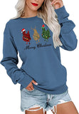 Women Buffalo Plaid Christmas Chicken Sweatshirt Merry Christmas Shirt