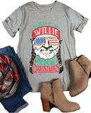 Les femmes ont un T-shirt de Noël Willie Nice