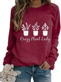 Women Crazy Plant Lady Graphic T-Shirt