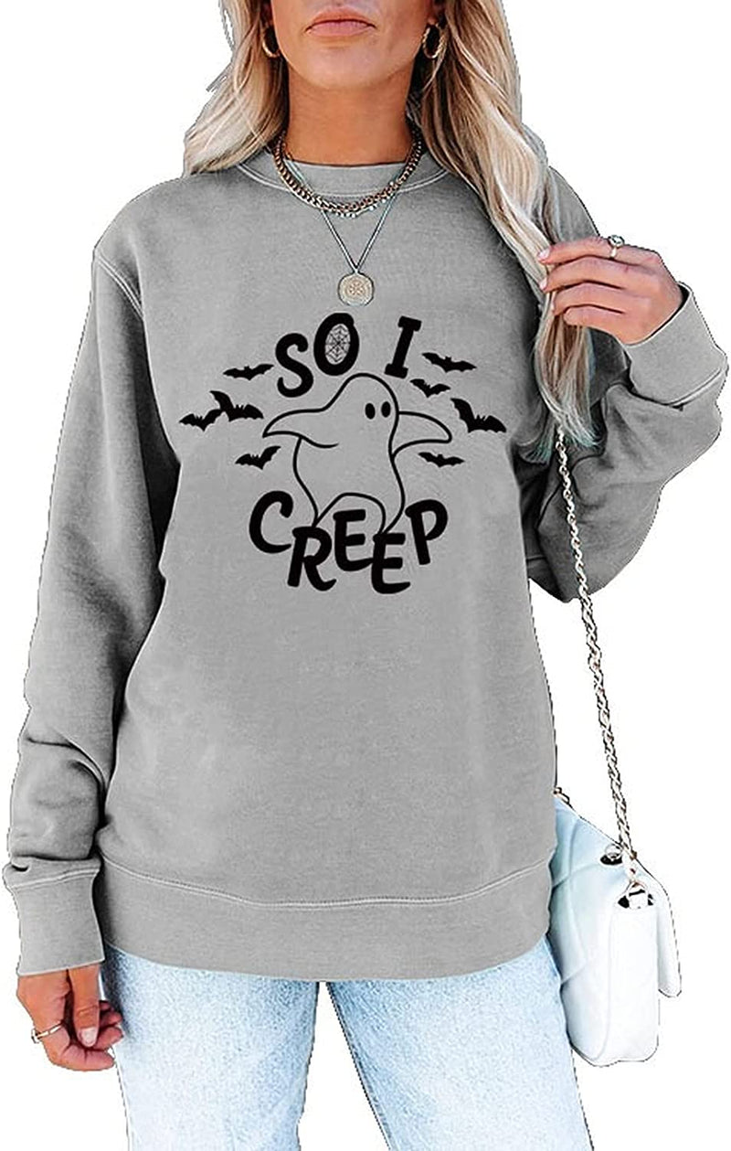 Women So I Creep Shirt Trick or Treat Halloween Sweatshirt