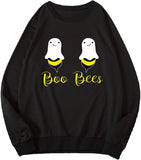 Women Boo Bees Shirt Funny Halloween Boobies Sweatshirt