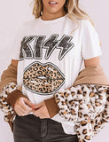Damen T-Shirt mit Leoparden-Print