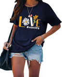 Women Love Mimi Life Yellow Daisy Shirt Gift for Mimi Tees Tops