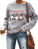 Women My Favorite Color is Lights Sweatshirt Long Sleeve Santa Sweatshirt Christmas Shirt