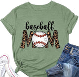 T-shirt de maman de baseball, chemise de maman de baseball pour femmes, chemise fantaisie