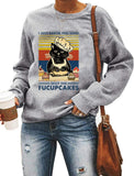 Women Long Sleeve I Just Baked You Some Shut The Fucupcakes Sweatshirt Cat Shirt